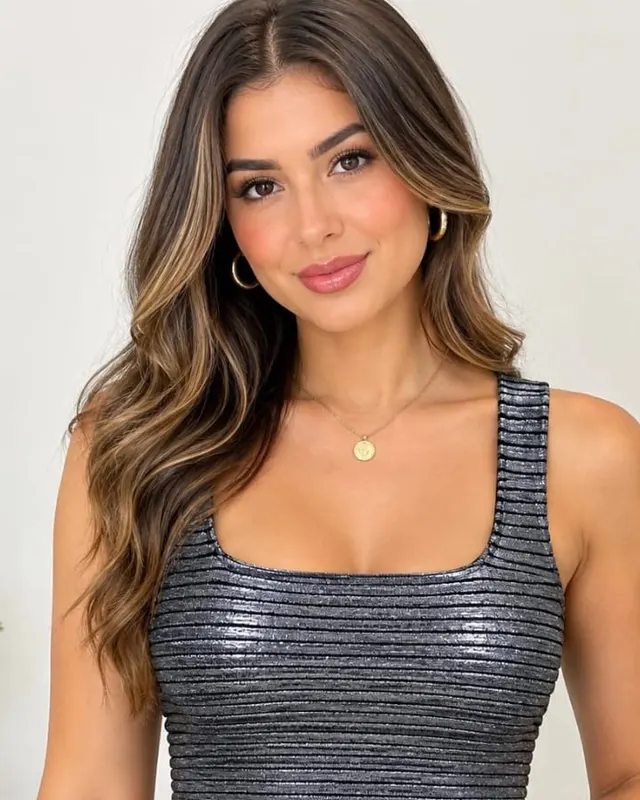 Cropped regata metalizado prata